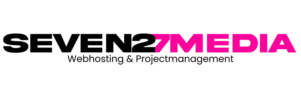 SEVEN27MEDIA logo hosting & projectmanagement